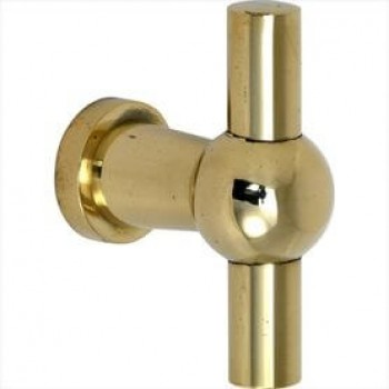 Meubelknop Chemin de Fer messing ongelakt 58x10mm