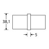 Verbindingstuk RVS 38mm