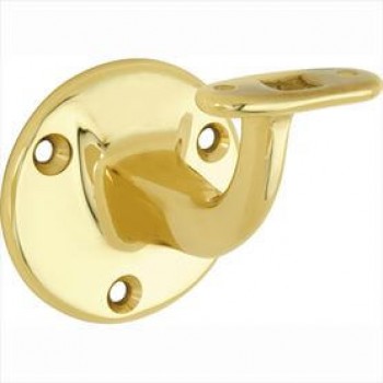 Leuninghouder Elegant vlak messing gepolijst gelakt