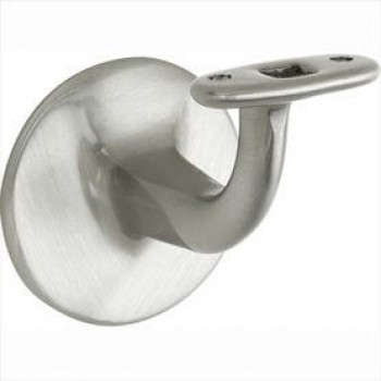 Leuninghouder Elegant vlak M8 mat nikkel ongelakt