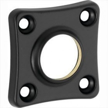 Krukrozet vierkant 38x38mm mat zwart