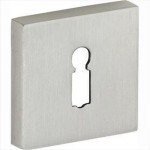 Sleutelrozet Bauhaus-Style mat nikkel ongelakt verdekt