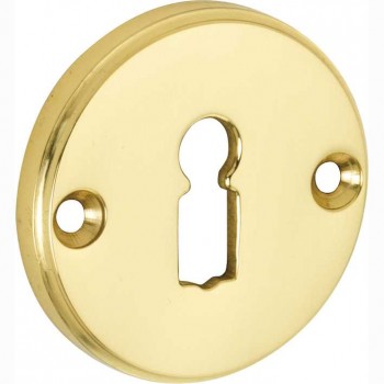 Sleutelrozet Facet messing gepolijst gelakt