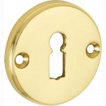 Sleutelrozet Facet messing ongelakt