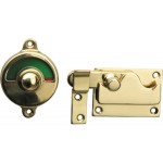 Vrij bezet overslag vlak messing ongelakt