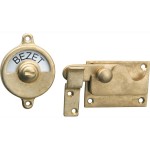 Vrij bezet overslag vlak messing getrommeld ongelakt