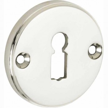 Sleutelrozet Facet glans nikkel