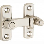 Schuifdeur overslag glans nikkel