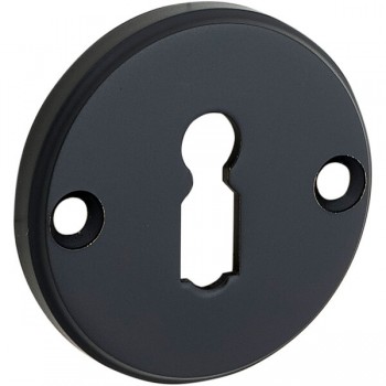 Sleutelrozet Facet mat zwart