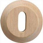 Sleutelrozet charmehout 45mm