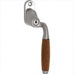 Draaikiep Ton afsluitbaar mat nikkel ongelakt teak verkropt