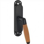 Krukespagnolet Ton mat zwart teakhout