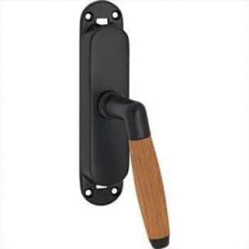 Krukespagnolet Ton mat zwart teakhout