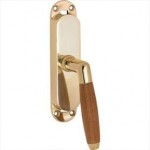 Krukespagnolet Ton messing ongelakt teak