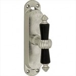 Kruisespagnolet Nouveau antiek nikkel ebbenhout