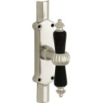 Kruisespagnolet Nouveau antiek nikkel ebben