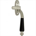 Raamboom Nouveau antiek nikkel ebbenhout