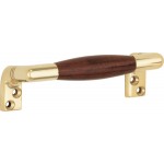 Raamgreep Ton messing ongelakt Bubinga