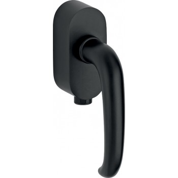 Draaikiep Halfsabel afsluitbaar mat zwart