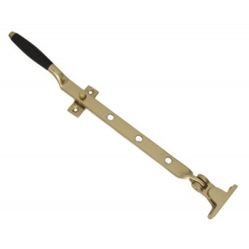 Raamuitzetter Ton messing ongelakt teak