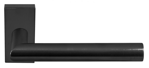 Formani Deurklink Basic LB2 19mm op rechthoek rozet PVD gunmetal
