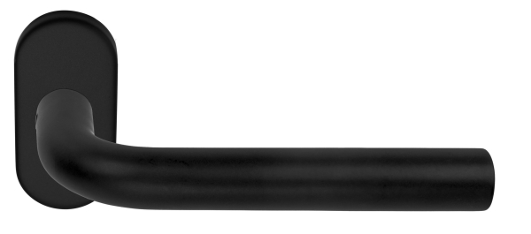 Formani Deurklink Basic LB3 19mm op ovaal rozet Gunmetal PVD